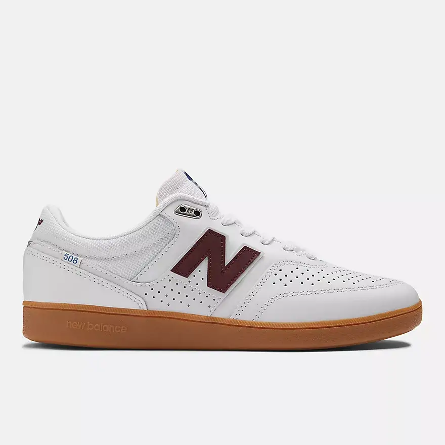 NEW BALANCE NM508 WHITE BURGUNDY 1