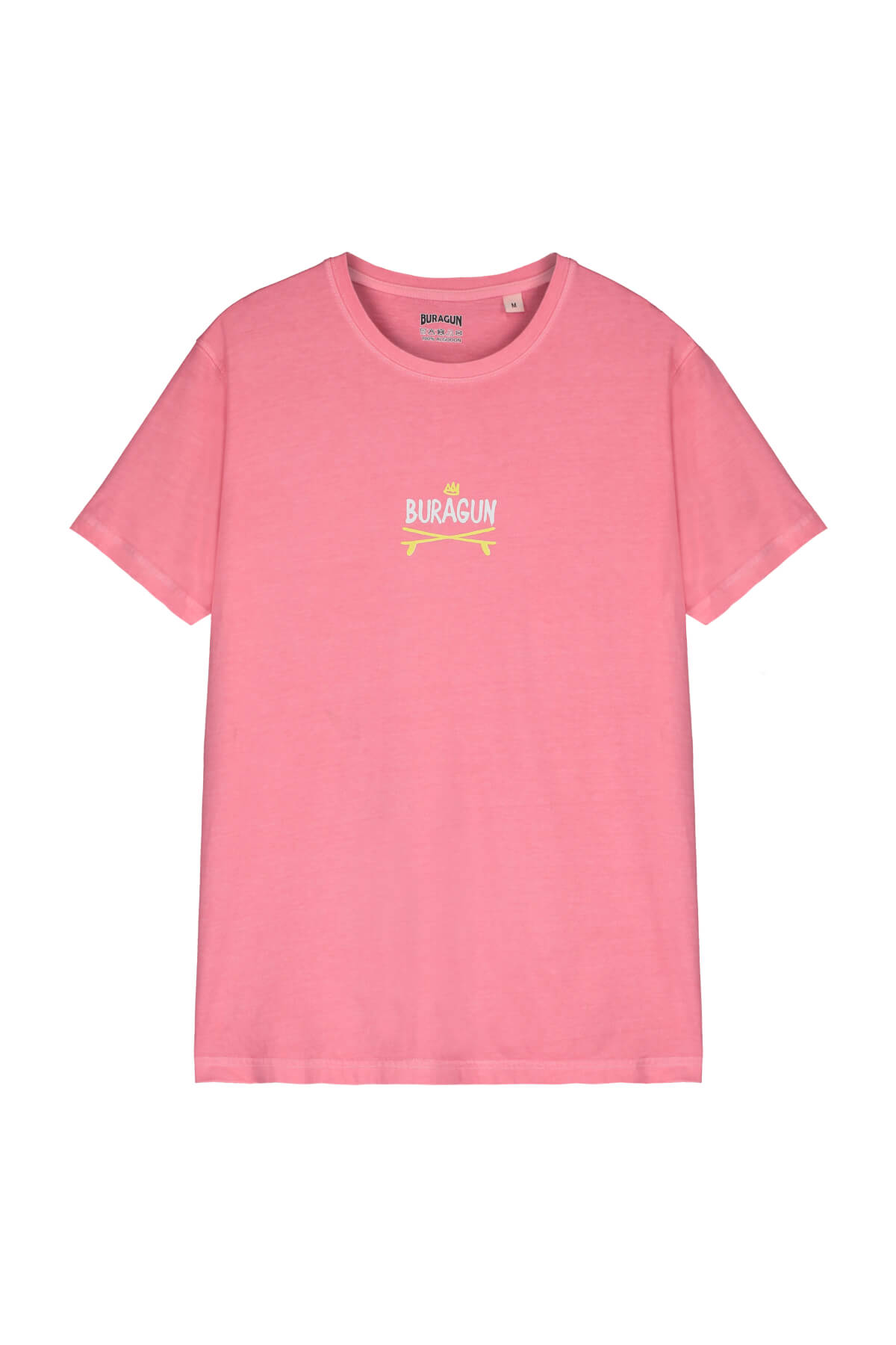 CAMISETA BURAGUN Spray coral washed