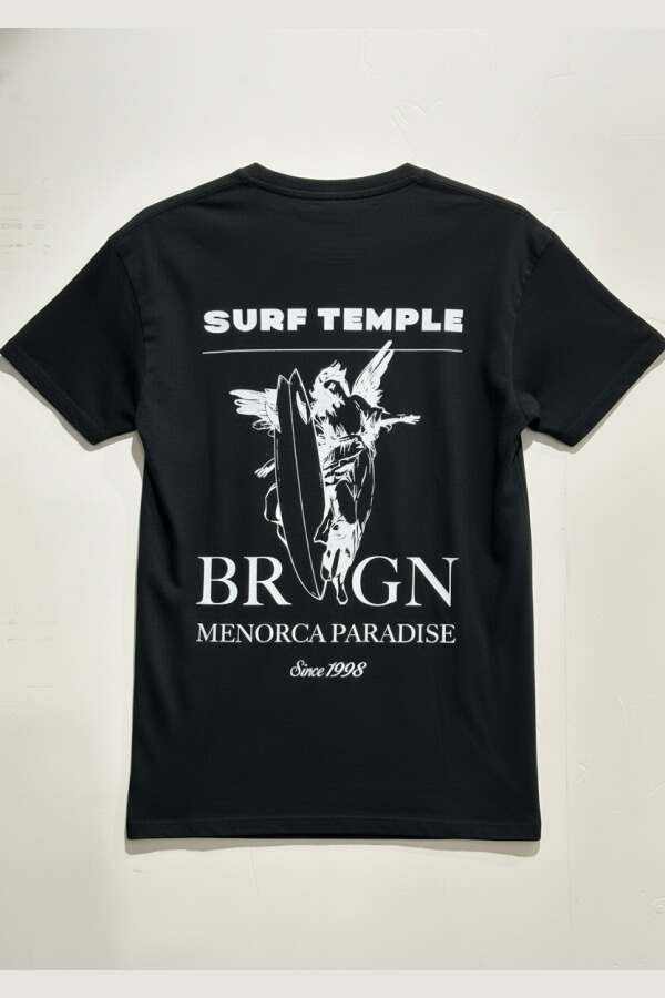 CAMISETA BURAGUN TEMPLE ORGANIC BLACK 2