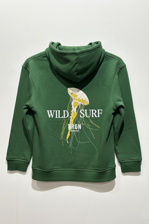 SUDADERA BURAGUN JELLYFISH GREEN KIDS 2