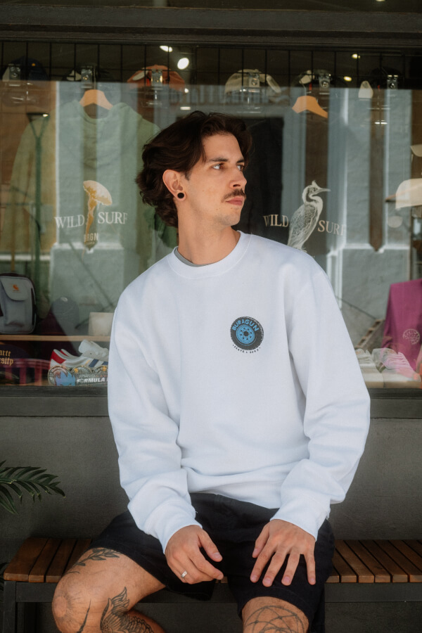 SUDADERA BURAGUN OVERLAND ORGANIC WHITE 2