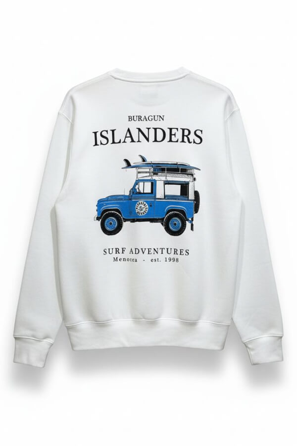SUDADERA BURAGUN OVERLAND ORGANIC WHITE