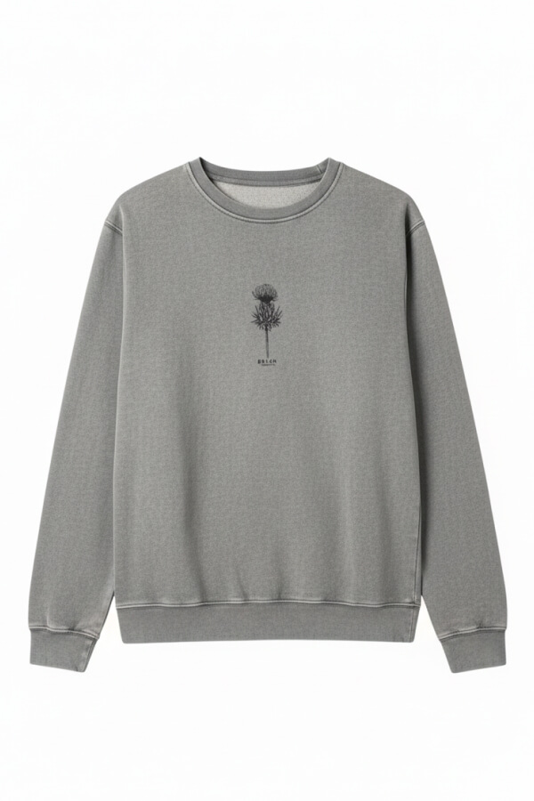 SUDADERA BURAGUN WILD GREY WASHED 1