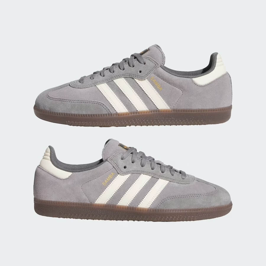 ADIDAS SAMBA GREY CREAM WHITE 2