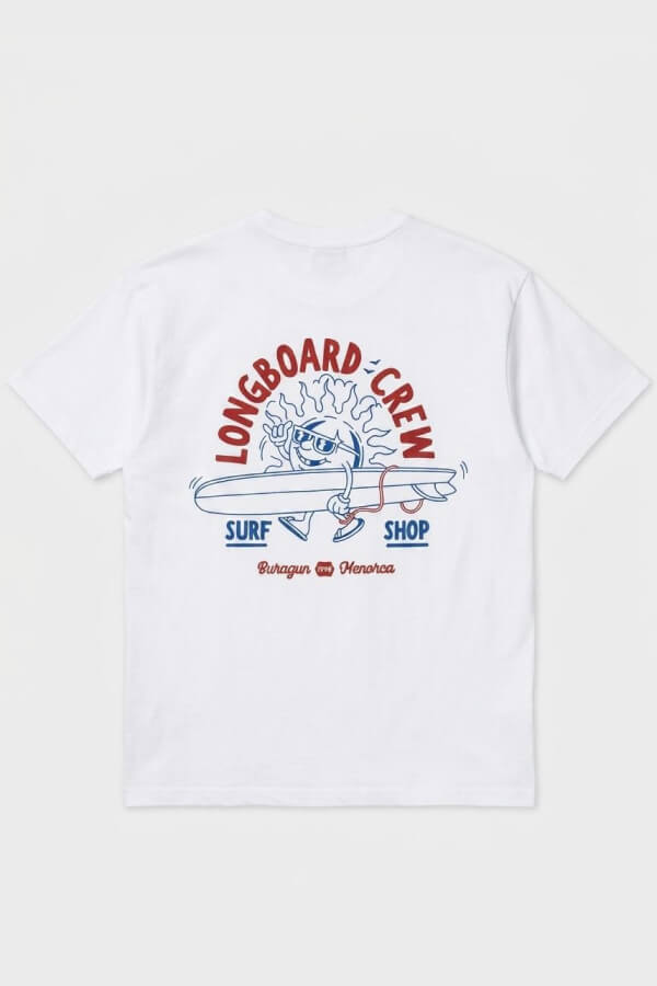 CAMISETA BURAGUN LONGCREW ORGANIC WHITE 2