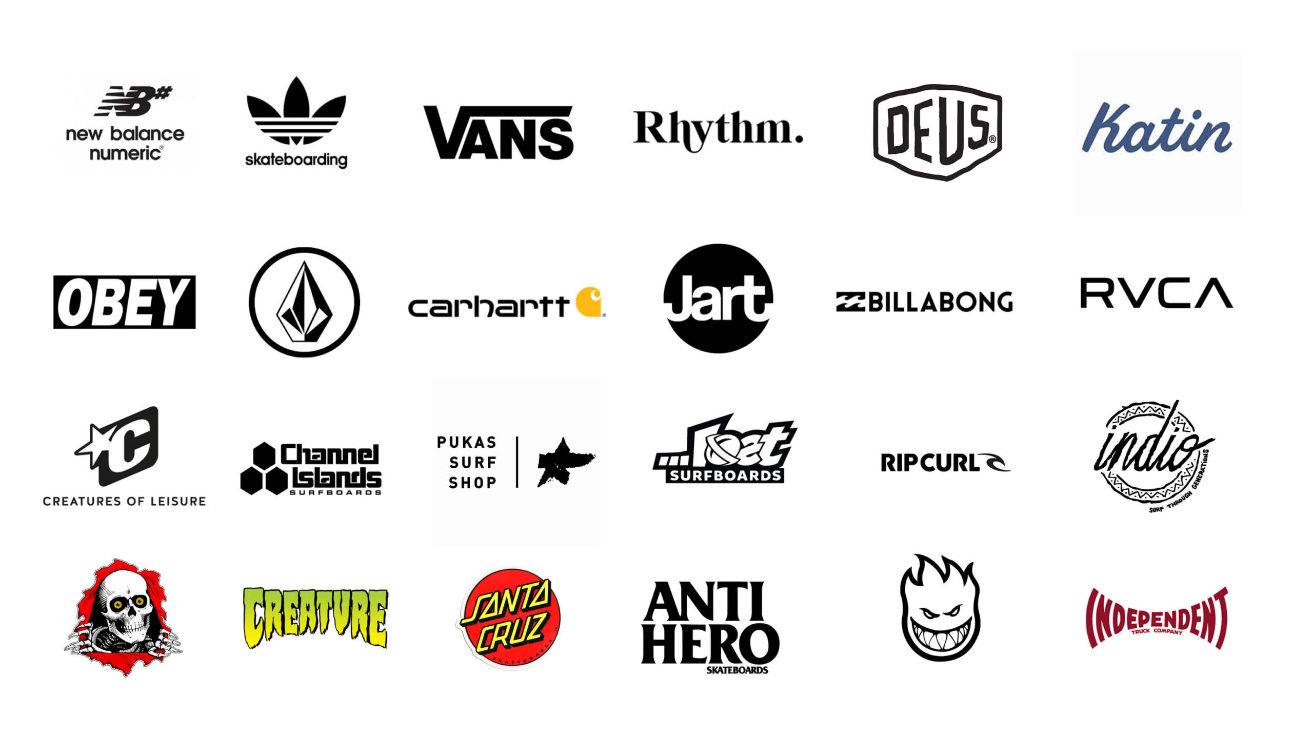 Marcas con las que trabajamos en Buragun surf y skate (1)